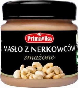 Masło orzechowe z nerkowców smażone 185g Primavika