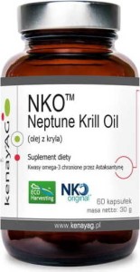 Olej z kryla NKO Neptune Krill Oil 500mg 60 kapsułek kenayAG