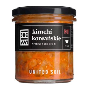 KIMCHI KOREAŃSKIE Z PAPRYKĄ GOCHUGARU BIO 290 g - UNITED SOIL