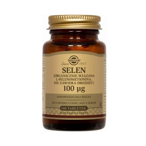 Selen Selenium 100µg 100 tabletek Solgar
