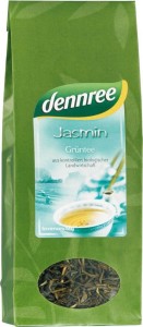 HERBATA ZIELONA JAŚMINOWA LIŚCIASTA BIO 100 g - DENNREE