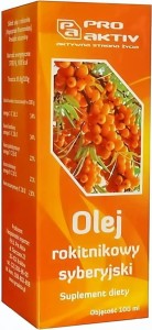 Olej z rokitnika rokitnikowy syberyjski 100ml Pro Aktiv