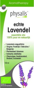 OLEJEK ETERYCZNY ECHTE LAVENDEL (LAWENDA WĄSKOLISTNA) BIO 10 ml - PHYSALIS