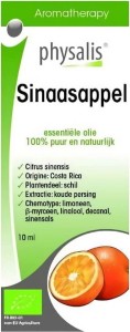 OLEJEK ETERYCZNY SINAASAPPEL (POMARAŃCZA CHIŃSKA) BIO 10 ml - PHYSALIS