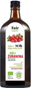 SOK Z ŻURAWINY NFC BIO 500 ml - FAIR ORGANIC