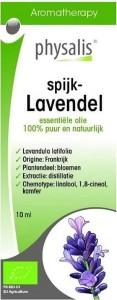 OLEJEK ETERYCZNY SPIJKLAVENDEL (LAWENDA SZEROKOLISTNA) BIO 10 ml - PHYSALIS