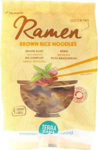 MAKARON RAMEN NOODLE Z RYŻU BRĄZOWEGO BEZGLUTENOWY BIO 280 g - TERRASANA