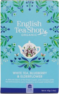 Biała herbata z dzikim bzem i borówką 20x2 g BIO 40 g English Tea Shop