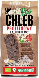 MIESZANKA DO WYPIEKU CHLEBA PROTEINOWA BEZGLUTENOWA BIO 450 g - POPCROP