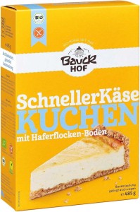 MIESZANKA NA SERNIK BEZGLUTENOWA BIO 485 g (295 g + 190 g) - BAUCK HOF