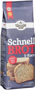MIESZANKA DO WYPIEKU CHLEBA 5 ZIAREN BEZGLUTENOWA BIO 475 g - BAUCK HOF