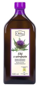 Olej z ostropestu zimnotłoczony nieoczyszczony 500ml OLVITA