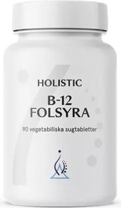 Witamiana B12 Folsyra metylokobalamina 1000µg + kwas foliowy 400µg 90 tabletek do ssania Holistic