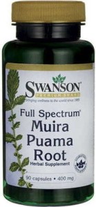 Drzewko potencji 400mg Muira puama 90 kapsułek SWANSON