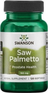 Palma sabałowa ekstrakt 160mg Saw Palmetto 120 kapsułek SWANSON