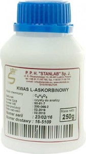 Kwas L-askorbinowy witamina C CZDA 250g STANLAB