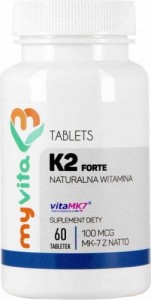 Witamina K2 MK-7 K2 MK7 100mcg z natto K2MK7 60 tabletek MyVita