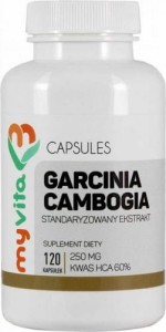 Garcinia Cambogia 250mg 60% HCA 120 kapsułek MyVita