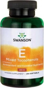 Witamina E 400 IU mieszanka tokoferoli Vitamin E mixed tocopherols 250 kapsułek SWANSON