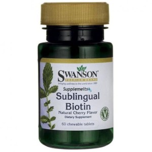Biotyna 2500mcg Sublingual Biotin 60 tabletek do ssania SWANSON