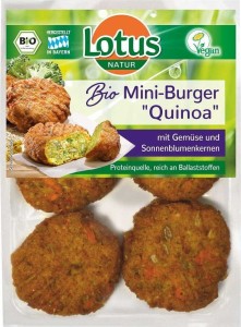 MINI BURGERY WARZYWNE Z KOMOSĄ RYŻOWĄ BIO 195 g - LOTUS