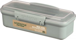 POJEMNIK NA PRZEKĄSKI PODŁUŻNY MIĘTOWY 410 ml - SISTEMA (RENEW)
