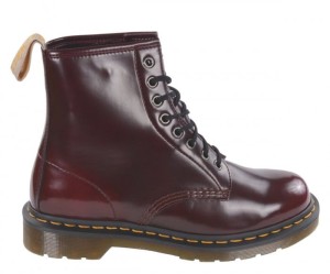 Buty Dr. Martens 1460 VEGAN Cherry Red Cambridge Brush 23756600
