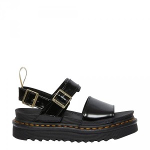 Sandały Dr. Martens VEGAN VOSS STRAP SANDALS Black Oxford 26803001