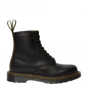 Buty Dr. Martens 1460 DOUBLE STICH Black+Yellow Slice 26100032