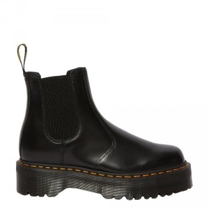 Sztyblety Dr. Martens 2976 PLATFORM Black Polished Smooth 24687001
