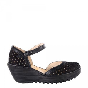 Sandały Fly London YVEN 029 Black Cupido Mousse P501029000