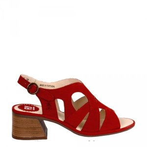 Sandały Fly London LARI 180 Lipstick Red Cupido P501180002