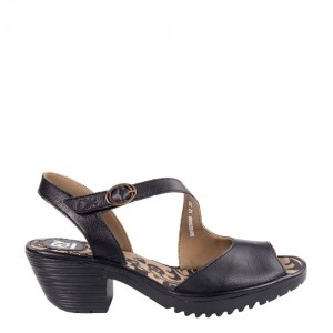 Sandały Fly London WYNO 023 Black Mousse P501023000