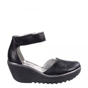 Półbuty Fly London YAND 709 Black Graphite Mousse Idra P500709013