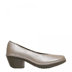 Półbuty Fly London WALO 988 Silver Borgogna P500988012
