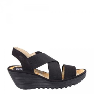 Sandały Fly London YAJI 888 Black Cupido P500888000