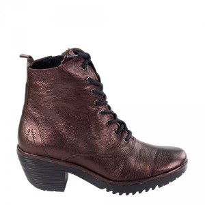 Botki Fly London WUNE 077 Idra Burgundy P501077008