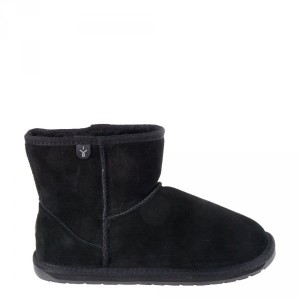 Buty Emu AUSTRALIA WALLABY MINI TEENS Black Noir T10103 Ocieplane