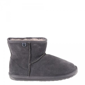 Buty Emu AUSTRALIA WALLABY MINI TEENS Charcoal Anthracite T10103 Ocieplane