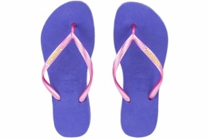 Klapki Havaianas SLIM LOGO Violet