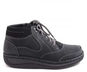 Półbuty Josef Seibel GARRETT 15 Schwarz Ocieplane 44492PL994100