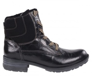 Botki Josef Seibel SANDRA 64 Schwarz Ocieplane 93886VL88100