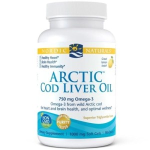 ARCTIC COD LIVER OIL 750MG OMEGA-3, 90 KAPSUŁEK