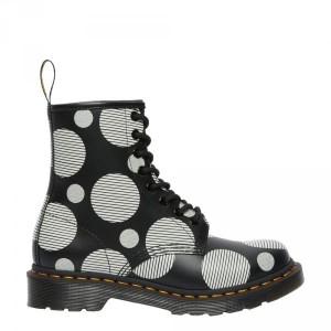 Buty Dr. Martens 1460 POLKA DOT Black Smooth 26876009