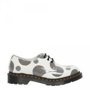 Półbuty Dr. Martens 1461 POLKA DOT White Smooth 26877101