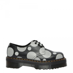 Półbuty Dr. Martens 1461 QUAD POLKA DOT Black Smooth 26879009