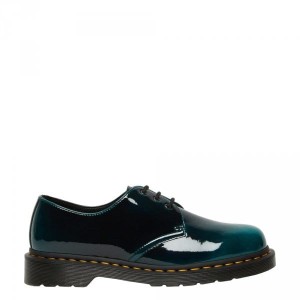 Buty Dr. Martens 1461 VEGAN Black Green Gloss Pull Up 26890431