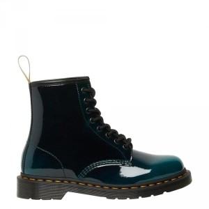 Buty Dr. Martens 1460 VEGAN Black Green Gloss Pull Up 26887431