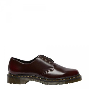 Półbuty Dr. Martens 1461 VEGAN Cherry Red Oxford Rub off 14046601