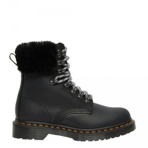 Buty Dr. Martens 1460 SERENA BLACK STREETER+MILO FUR 26951001 Ocieplane